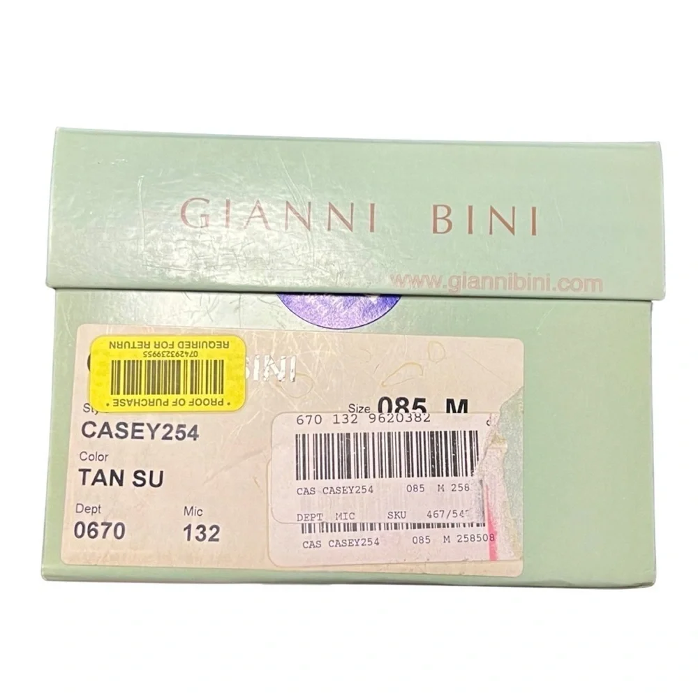 Gianni Bini Casey254 Suede Loafers – Tan – Size 8.5M - Picture 8 of 9